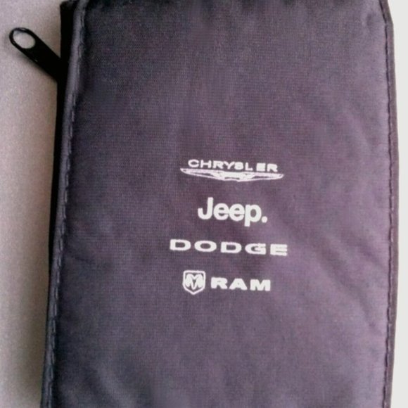 Pouch, Mopar Chrysler Jeep Dodge Ram, black - Store Keys, USB, ID Cards, etc. - Picture 1 of 5